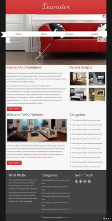 家居装饰设计服务网页模板 创意起点，免费下载